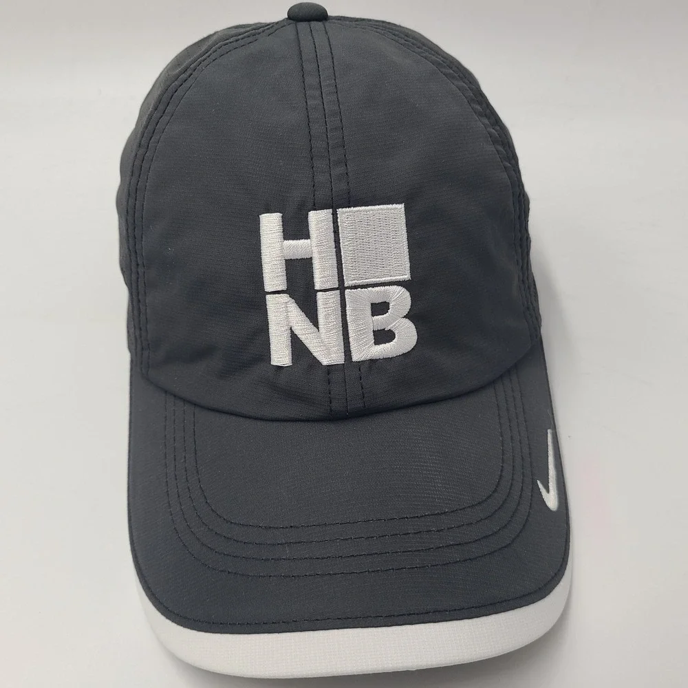 Nike Hat Adjustable Black White Heritage86 Dri-Fit HNB Logo Golf‎ Swoosh Casual